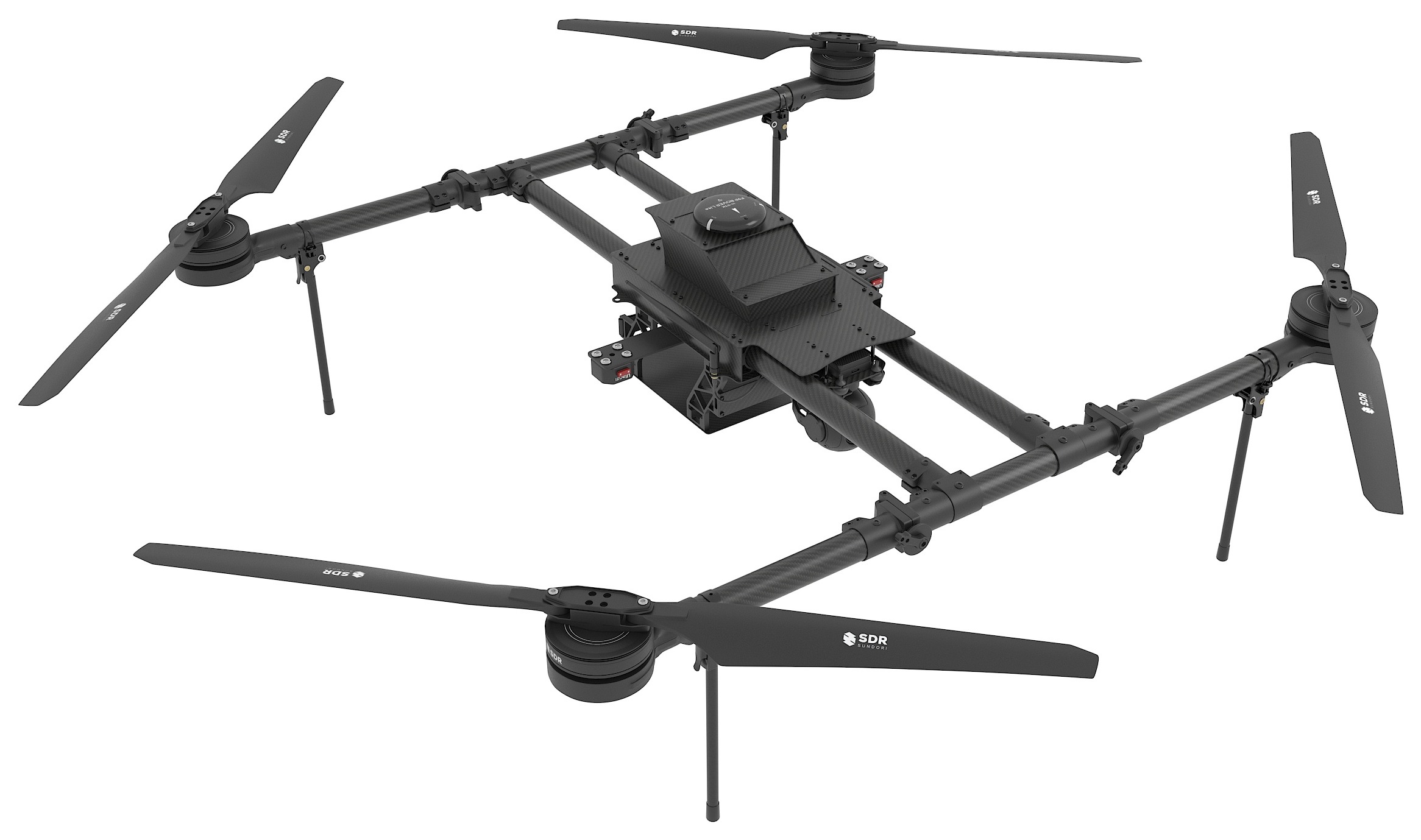 SDR H5 long-endurance drone — carbon-fiber industrial platform